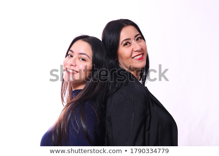 Foto stock: A Senior Mother With 40 Years Old Daughter