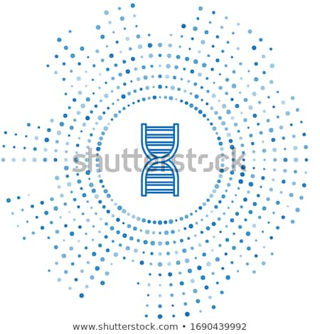 ストックフォト: Dna Genetic Icon - Circle Background