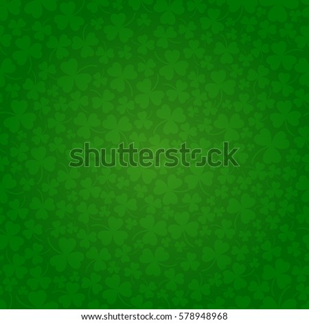 Foto stock: Abstract St Patricks Background With Clover