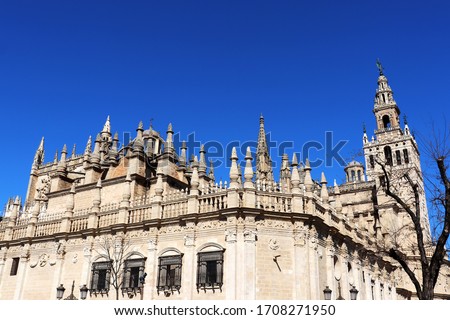 Foto stock: Giralda Of Seville - Spain