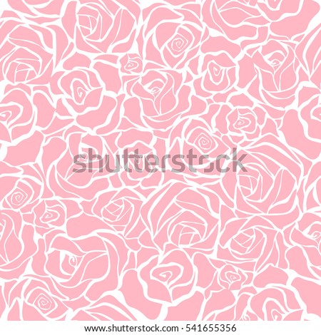 Stock fotó: Abstract Roses Pattern