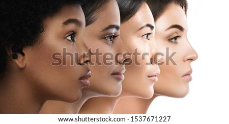 Foto stock: Portrait Of Beautiful Caucasian Woman