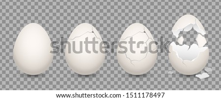 Stockfoto: Cracking Eggs