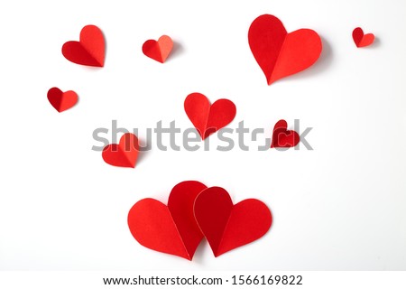 Stok fotoğraf: Heart Shape On Paper Craft