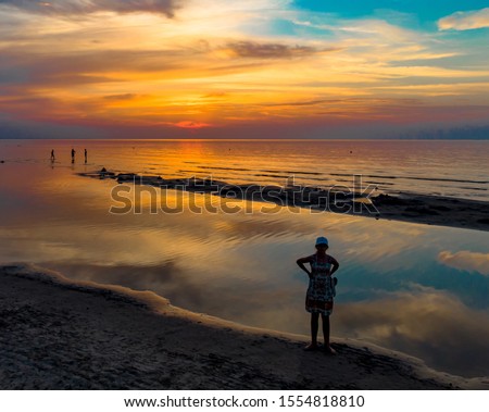 Foto stock: Sunset