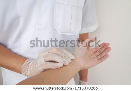 [[stock_photo]]: Palpating Arm
