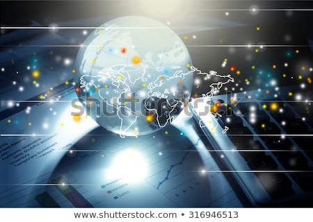 Stock foto: Globe And Moneyglobal Business