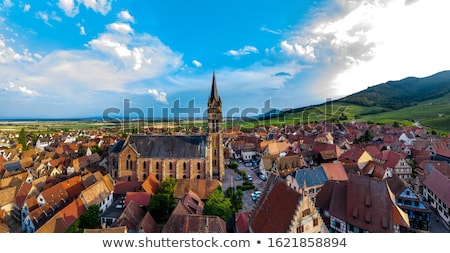 Stock photo: Hunawihr At Night Alsace France