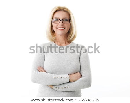 Stock photo: Woman On A White Background