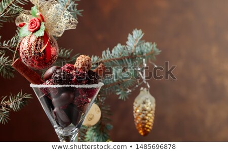 Stock fotó: Christmas And New Year Background Mix Of Chocolate