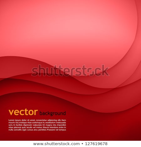 商業照片: Red Vector Template Abstract Background With Curves Lines And Shadow For Flyer Brochure Bookletw