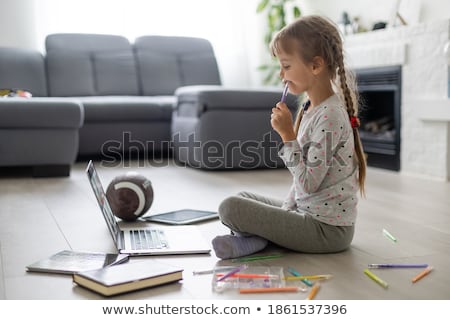 Foto d'archivio: Portrait Of Little Sportive Girl With Rugby Ball Isolated On Black Athletics Children Concept