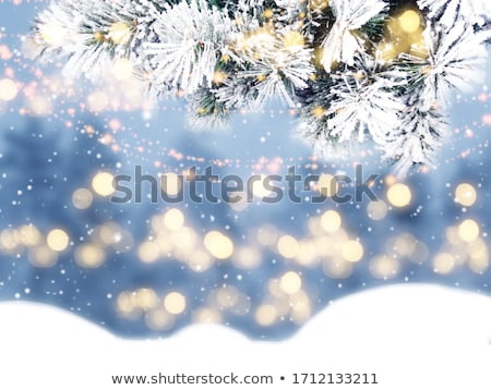Stock photo: Frozen Snow Pattern Close Up Winter Holidays Background