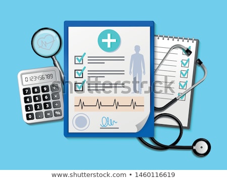 Сток-фото: Doctor With File In Medical Office