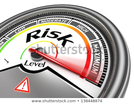 Foto stock: Controlling - Text On Conceptual Gauge With Red Needle 3d