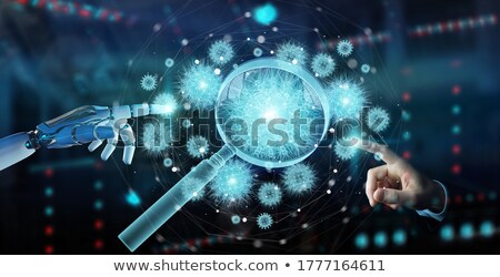 Stock photo: Magnifying Glass With Radar