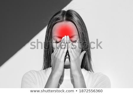 Stockfoto: Woman Feeling Unwell Because Of Sinus
