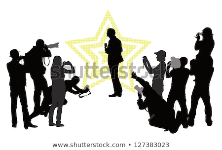 Stockfoto: Photographer Taking Picture Of Celebrity Cameraman