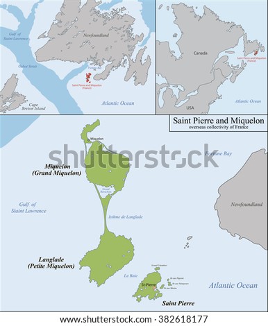 Canada And Saint Pierre And Miquelon Stock photo © Volina