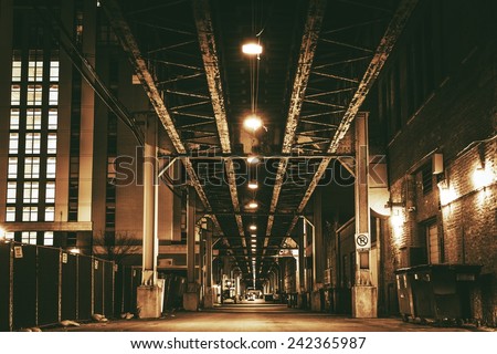 Foto stock: Road In Rustic City