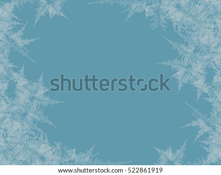 Stockfoto: Ice Pattern On Winter Glass