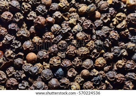 Stock photo: Black Papper Seeds Close Up Background