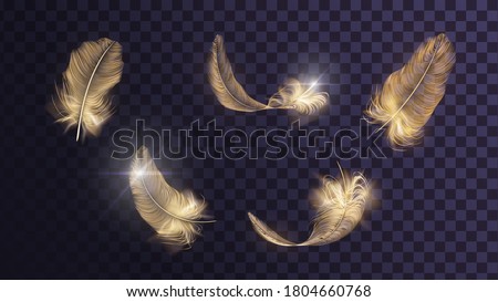[[stock_photo]]: Christmas Golden Bird Decoration