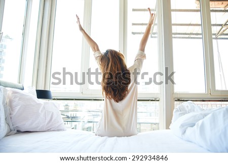 Сток-фото: Young Woman In Bed