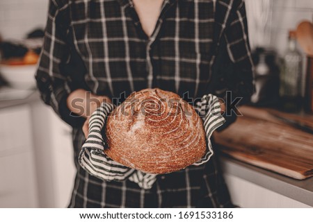 Foto stock: Homemade Bread Preparations