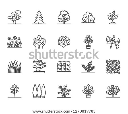 Landscape Design Icon Set Stock foto © Nadiinko