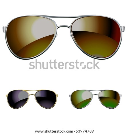 Sunglasses Icon Male And Female Stylish Eyewear Stock photo © Kraska