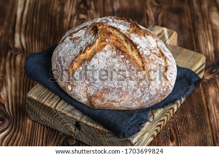 Stock photo: Rustic Sourdough Bread With Crispy Crust