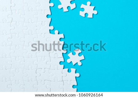 Blank Puzzle Imagine de stoc © Kenishirotie