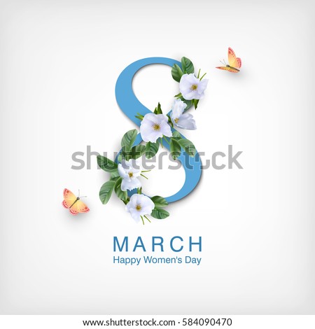 Happy Womens Day March 8 Foto stock © kostins