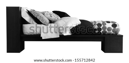 Stock photo: Bed Clipping Path