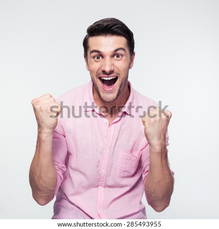 Сток-фото: Man Celebrating His Success