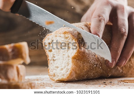 Сток-фото: Male Hands Holding Freshly Baked Bread