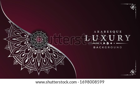 Stock foto: Background Template With Mandala Designs