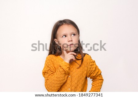 Stock photo: Young Girl Thinking