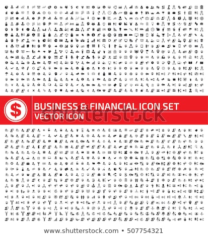 Stock photo: Big Set Of Flat Shield Symbols And Icons