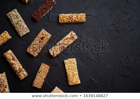 Stock foto: Various Taste And Flavour Granola Fitness Bars Concept