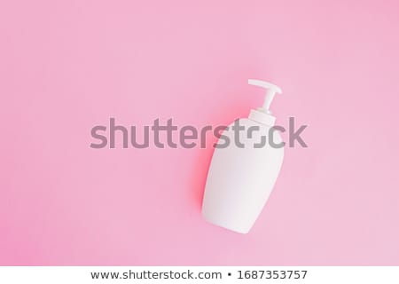 ストックフォト: Bottle Of Antibacterial Liquid Soap And Hand Sanitizer On Pink Background Hygiene Product And Healt