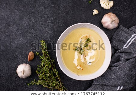 Foto d'archivio: Healthy Vegan Cauliflower Cream Soup