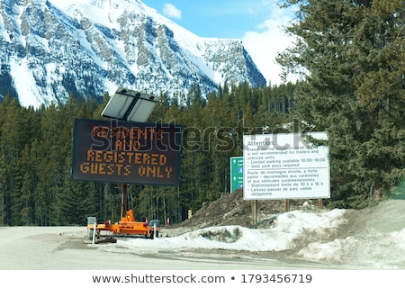 Сток-фото: Lake Louise Road Sign