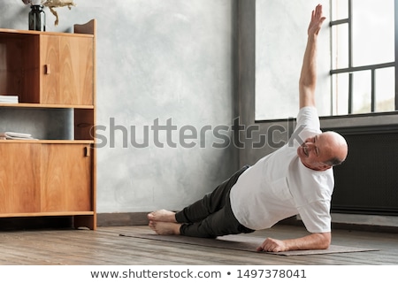 Portrait Of A Man Doing Exercise Foto stock © Koldunov