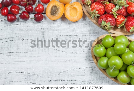 Stock photo: Apricots And Cherrys