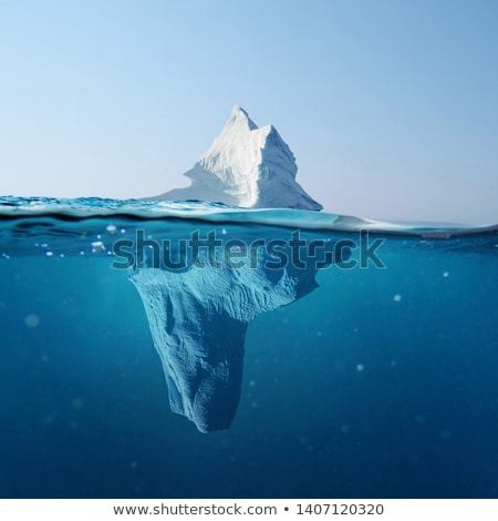 Foto stock: Iceberg And Reflection