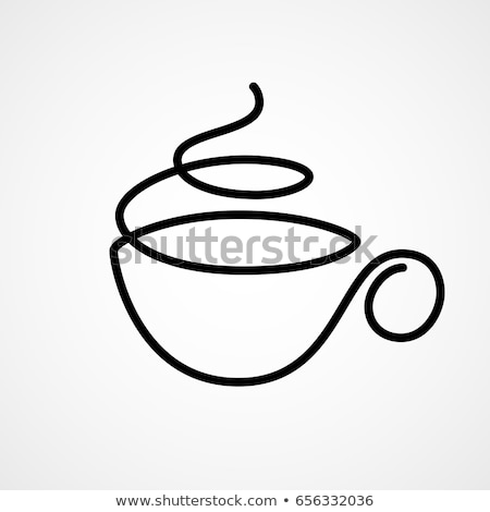 ストックフォト: Coffee Cup With Abstract White Steam