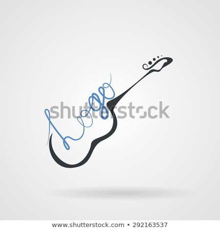 Foto stock: Stylized Guitar