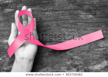 ストックフォト: Pink Ribbon And Bra For Breast Cancer